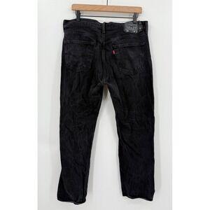 Levis 501 Jeans Mens 34x30* Black Straight Leg Grunge‎ Fade Denim Pants
